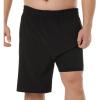 imageBRISIRA Big and Tall Mens Swim Trunks Swim Shorts Compression Liner Swimsuit Bathing Suit Board Shorts 1X6XBlack