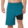 imageBRISIRA Big and Tall Mens Swim Trunks Swim Shorts Compression Liner Swimsuit Bathing Suit Board Shorts 1X6XBlue