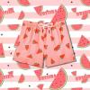 imageBRISIRA Boys Swim Trunks Bathing Suit Compression Boxer Brief Liner AntiChafe Swimsuit Swim Shorts Toddler Kids Youth TeenPink Watermelon