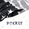imageBRISIRA Boys Swim Trunks Swim Shorts with Compression Liner Stretch Bathing Suit Swimsuit Toddler Kids Youth Teen Quick DryBw America Flag