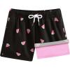 imageBRISIRA Boys Swim Trunks Bathing Suit Compression Boxer Brief Liner AntiChafe Swimsuit Swim Shorts Toddler Kids Youth TeenBlack Watermelon