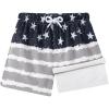 imageBRISIRA Boys Swim Trunks Swim Shorts with Compression Liner Stretch Bathing Suit Swimsuit Toddler Kids Youth Teen Quick DryBw America Flag