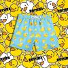 imageBRISIRA Boys Swim Trunks Bathing Suit Compression Liner Swimsuit AntiChafe Swim Shorts Toddler Kids Youth Teen Quick DryBlue Yellowduck