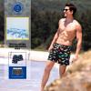 imageBRISIRA Mens Swim Trunks 5 Inch Compression Liner Beach Swim Shorts Bathing Suit Quick Dry 4Way Stretch PocketsBlack Dino