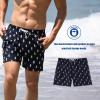 imageBRISIRA Mens Swim Trunks 5 Inch Compression Liner Beach Swim Shorts Bathing Suit Quick Dry 4Way Stretch PocketsBlack Pineapple