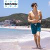 imageBRISIRA Mens Swim Trunks 5 Inch Compression Liner Beach Swim Shorts Bathing Suit Quick Dry 4Way Stretch PocketsBlue Pineapple