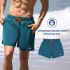 imageBRISIRA Mens Swim Trunks 5 Inch Compression Liner Beach Swim Shorts Bathing Suit Quick Dry 4Way Stretch PocketsLake Blue