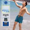 imageBRISIRA Mens Swim Trunks 5 Inch Compression Liner Beach Swim Shorts Bathing Suit Quick Dry 4Way Stretch PocketsLake Blue