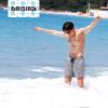 imageBRISIRA Mens Swim Trunks 5 Inch Compression Liner Beach Swim Shorts Bathing Suit Quick Dry 4Way Stretch PocketsLight Grey