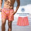 imageBRISIRA Mens Swim Trunks 5 Inch Compression Liner Beach Swim Shorts Bathing Suit Quick Dry 4Way Stretch PocketsYellow Banana