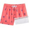 imageBRISIRA Boys Swim Trunks Bathing Suit Compression Liner Swimsuit AntiChafe Swim Shorts Toddler Kids Youth Teen Quick DryRed Anchorlighthouse