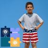 imageBRISIRA Boys Swim Trunks Bathing Suit with Mesh Liner Quick Dry Youth Teen Swim Shorts Kids Swimsuit UPF 50 5t16YAmericanflag