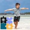 imageBRISIRA Boys Swim Trunks Bathing Suit with Mesh Liner Quick Dry Youth Teen Swim Shorts Kids Swimsuit UPF 50 5t16YBlack Dinosaur