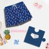 imageBRISIRA Boys Swim Trunks Bathing Suit with Mesh Liner Quick Dry Youth Teen Swim Shorts Kids Swimsuit UPF 50 5t16YDarkblue Pineapple