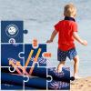 imageBRISIRA Boys Swim Trunks Bathing Suit with Mesh Liner Quick Dry Youth Teen Swim Shorts Kids Swimsuit UPF 50 5t16YDarkblue Pineapple