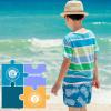 imageBRISIRA Boys Swim Trunks Bathing Suit with Mesh Liner Quick Dry Youth Teen Swim Shorts Kids Swimsuit UPF 50 5t16YDarkcyan Pineapple