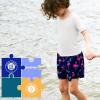 imageBRISIRA Boys Swim Trunks Bathing Suit with Mesh Liner Quick Dry Youth Teen Swim Shorts Kids Swimsuit UPF 50 5t16YFlamingo