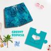 imageBRISIRA Boys Swim Trunks Bathing Suit with Mesh Liner Quick Dry Youth Teen Swim Shorts Kids Swimsuit UPF 50 5t16YGreentropical