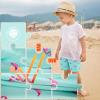 imageBRISIRA Boys Swim Trunks Bathing Suit with Mesh Liner Quick Dry Youth Teen Swim Shorts Kids Swimsuit UPF 50 5t16YMintflamingo