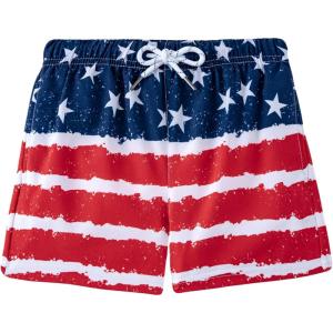 imageBRISIRA Boys Swim Trunks Bathing Suit with Mesh Liner Quick Dry Youth Teen Swim Shorts Kids Swimsuit UPF 50 5t16YAmericanflag