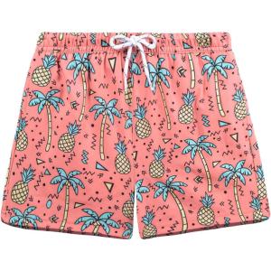 imageBRISIRA Boys Swim Trunks Bathing Suit with Mesh Liner Quick Dry Youth Teen Swim Shorts Kids Swimsuit UPF 50 5t16YPineapplecoconuttree