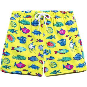 imageBRISIRA Boys Swim Trunks Bathing Suit with Mesh Liner Quick Dry Youth Teen Swim Shorts Kids Swimsuit UPF 50 5t16YUnderwater World