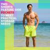 imageBRISIRA Mens Swim Trunks Neon 5quot Bathing Suit Compression Liner Nylon Swim Shorts Beach Swimsuit Swimwear Quick Dry PocketsBrightyellow