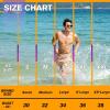 imageBRISIRA Mens Swim Trunks Neon 5quot Bathing Suit Compression Liner Nylon Swim Shorts Beach Swimsuit Swimwear Quick Dry PocketsKhaki