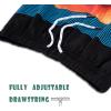 imageBRISIRA Boys Swim Trunks Bathing Suit Compression Boxer Brief Liner AntiChafe Swimsuit Swim Shorts Toddler Kids Youth TeenStripes Blackblue