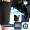 imageBRISIRA Big and Tall Swim Trunks for Men Quick Dry Board Shorts Compression Liner and Zipper Pockets 1X6XBlack