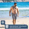 imageBRISIRA Big and Tall Swim Trunks for Men Quick Dry Board Shorts Compression Liner and Zipper Pockets 1X6XGrey
