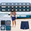 imageBRISIRA Big and Tall Swim Trunks for Men Quick Dry Board Shorts Compression Liner and Zipper Pockets 1X6XNavy