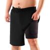 imageBRISIRA Big and Tall Swim Trunks for Men Quick Dry Board Shorts Compression Liner and Zipper Pockets 1X6XBlack