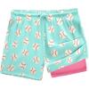 imageBRISIRA Mens Swim Trunks 5 Inch Compression Liner Beach Swim Shorts Bathing Suit Quick Dry 4Way Stretch PocketsAquagreenbaseball