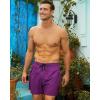 imageBRISIRA Mens Swim Trunks Swim Shorts Quick Dry 5 inch Inseam Beach Shorts with Compression Liner and Zipper PocketPurple