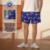 imageBRISIRA Mens Hawaiian Beach Shorts No Liner 5 Inch Lightweight Quick Dry Swim Trunks with Drawstring Elastic Waist ampamp PocketFlamingo