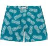 imageBRISIRA Mens Hawaiian Beach Shorts No Liner 5 Inch Lightweight Quick Dry Swim Trunks with Drawstring Elastic Waist ampamp PocketGreenpineapple