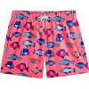 imageBRISIRA Mens Hawaiian Beach Shorts No Liner 5 Inch Lightweight Quick Dry Swim Trunks with Drawstring Elastic Waist ampamp PocketPinkfish
