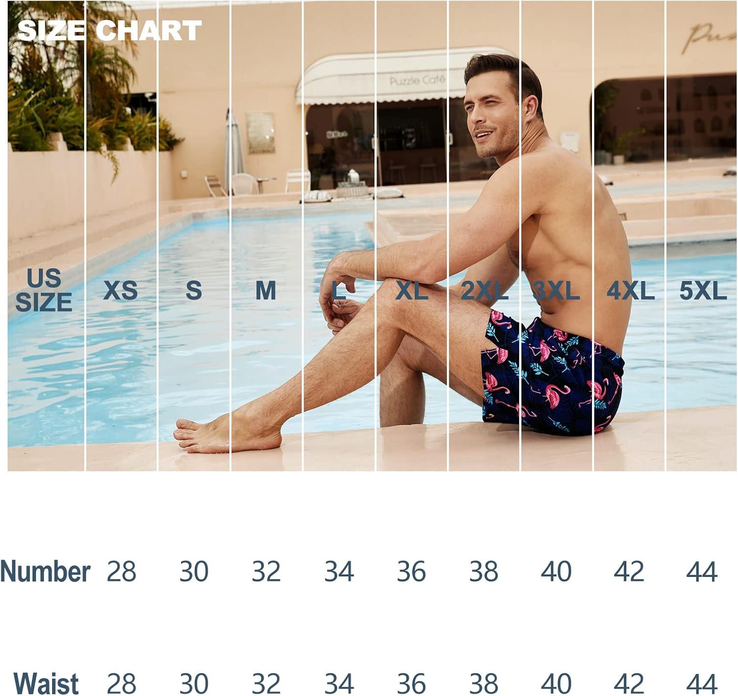 imageBRISIRA Mens Swim Trunks 5 Inch Compression Liner Beach Swim Shorts Bathing Suit Breathable Quick Dry Zipper PocketBlackgreentropical