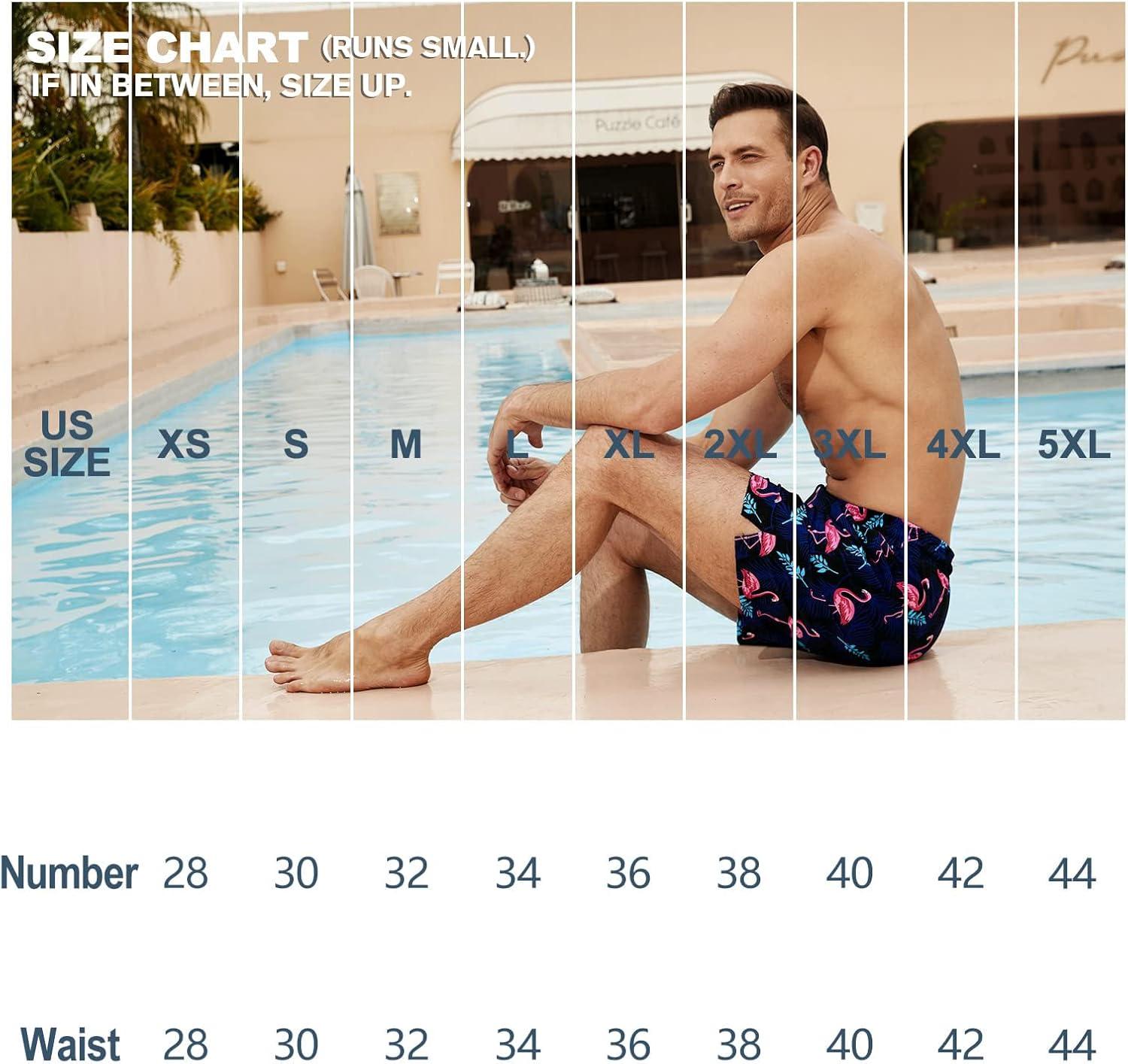 imageBRISIRA Mens Swim Trunks 5 Inch Compression Liner Beach Swim Shorts Bathing Suit Breathable Quick Dry Zipper PocketBlue Dinosaur