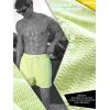 imageBRISIRA Mens Swim Trunks Ribbed Textured 5quot Bathing Suit with Compression Liner Board Shorts Beach Swimsuit Quick Dry PocketTendergreenstripes