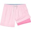 imageBRISIRA Mens Swim Trunks Ribbed Textured 5quot Bathing Suit with Compression Liner Board Shorts Beach Swimsuit Quick Dry PocketPinkstripes