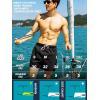imageBRISIRA Mens Swim Trunks 5quot Textured Compression Liner Quick Dry Bathing Suit Breathable Swimsuit Board Shorts LightweightBlack