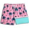 imageBRISIRA Boys Swim Trunks Bathing Suit Compression Boxer Brief Liner AntiChafe Swimsuit Swim Shorts Toddler Kids Youth TeenPink Coconuttree