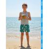 image:imageBRISIRA Boys Swim Trunks Swim Shorts with Compression Liner Stretch Bathing Suit Swimsuit Toddler Kids Youth Teen Quick DryBlue Avocado