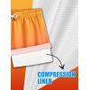image:imageBRISIRA Boys Swim Trunks Swim Shorts with Compression Liner Stretch Bathing Suit Swimsuit Toddler Kids Youth Teen Quick DryOrange Gradient