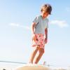 image:imageBRISIRA Boys Swim Trunks with Compression Liner Youth Bathing Suit Quick Dry AntiChafe Swimsuit Swim Shorts Kid Toddler TeenLightpink Flamingo