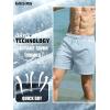 image:imageBRISIRA Mens Swim Trunks Vintage Compression Liner 5 inch Retro Swim Shorts Quick Dry Bathing Suit Lightweight PocketLight Blue