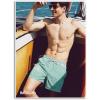 image:imageBRISIRA Mens Swim Trunks Vintage Compression Liner 5 inch Retro Swim Shorts Quick Dry Bathing Suit Lightweight PocketSilt Green