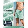 image:imageBRISIRA Mens Swim Trunks Vintage Compression Liner 5 inch Retro Swim Shorts Quick Dry Bathing Suit Lightweight PocketSilt Green